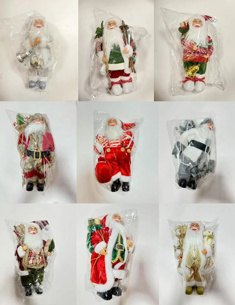 Deluxe Standing Santa Claus Figurines